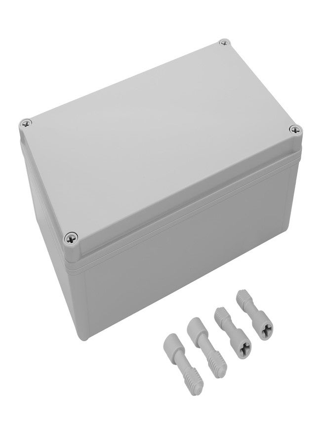 LeMotech Junction Box IP67 Waterproof Dustproof ABS Plastic Project Box for Electrical Outdoor Enclosure Gray 9.8 x 5.9 x 3.9 inch (250 x 150 x 100 mm) - Image 1